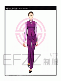 女職業(yè)裝襯衫馬夾設(shè)計圖263