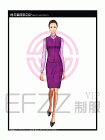 女職業裝襯衫馬夾設計圖262