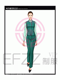 女職業裝襯衫馬夾設計圖265