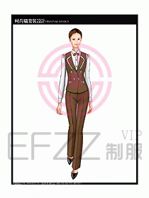 女職業裝襯衫馬夾設計圖270