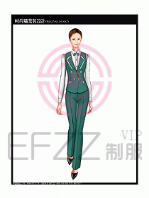 女職業裝襯衫馬夾設計圖271