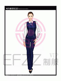 女職業(yè)裝襯衫馬夾設(shè)計(jì)圖286