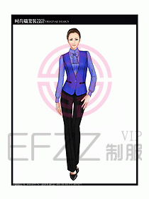 女職業裝襯衫馬夾設計圖296