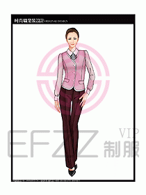 女職業裝襯衫馬夾設計圖300