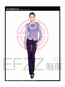 女職業裝襯衫馬夾設計圖301