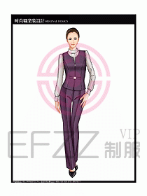 女職業(yè)裝襯衫馬夾設(shè)計圖305