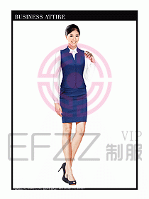 空姐職業服裝設計效果圖413