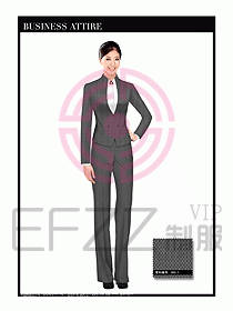 空姐職業服裝設計效果圖432