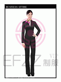 空姐職業服裝設計效果圖434