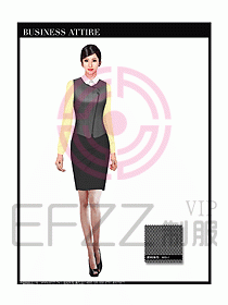 空姐職業服裝設計效果圖450