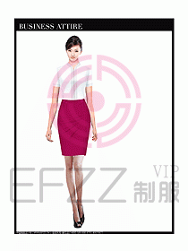 空姐職業服裝設計效果圖449