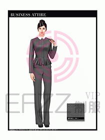 空姐職業(yè)服裝設(shè)計(jì)效果圖454