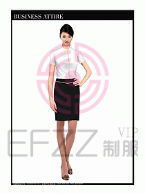 空姐職業服裝設計效果圖455