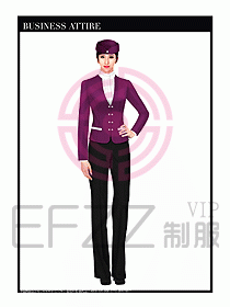 空姐職業(yè)服裝設計效果圖460