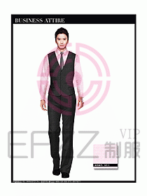 男職業裝商務馬夾設計126