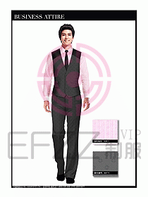 男職業(yè)裝商務馬夾設計128