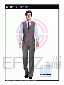 男職業裝商務馬夾設計137