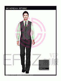 男職業(yè)裝商務(wù)馬夾設(shè)計(jì)136