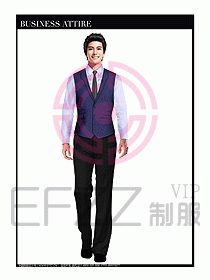 男職業(yè)裝商務(wù)馬夾設(shè)計138