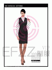 女職業裝時尚馬夾設計320