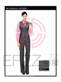 女職業(yè)裝時尚馬夾設(shè)計322