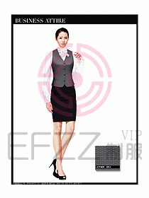 女職業裝時尚馬夾設計327