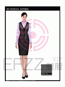 女職業裝時尚馬夾設計328