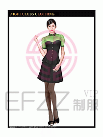 夜總會KTV服務員制服設計圖532