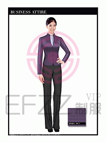 空姐職業服裝設計效果圖486