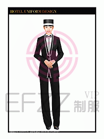酒店門童行李生制服設計829
