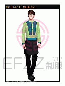 酒店中餐服務(wù)員制服設(shè)計(jì)圖1325