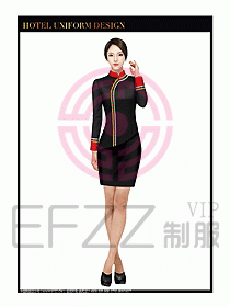 酒店餐飲服務(wù)員制服設(shè)計(jì)圖1335