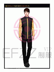 酒店餐飲服務員制服設計圖1340