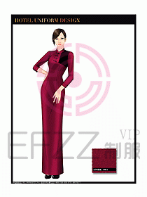 酒店餐飲咨客制服設計圖635