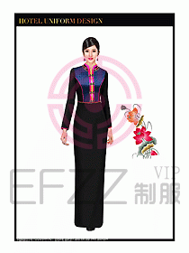 酒店餐飲咨客制服設計圖642