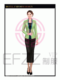 酒店餐飲咨客制服設計圖641