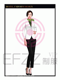 酒店西餐廳咨客制服設(shè)計(jì)圖367