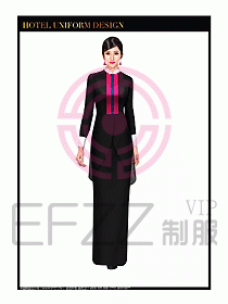 酒店西餐廳咨客制服設(shè)計(jì)圖370