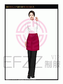 餐飲西餐廳服務員制服設計圖864