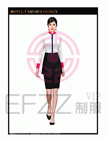 餐飲西餐廳服務員制服設計圖870