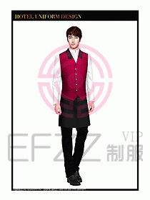 餐飲西餐廳服務員制服設(shè)計圖867