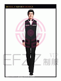 餐飲西餐廳服務(wù)員制服設(shè)計圖887
