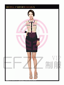 餐飲西餐廳服務員制服設計圖884