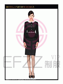 酒店總臺服務員制服設計圖654
