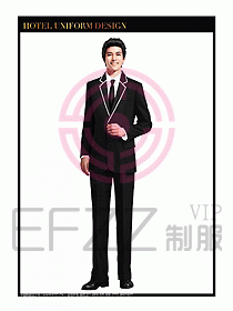 酒店總臺服務員制服設計圖655