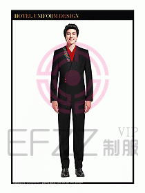 酒店總臺服務(wù)員制服設(shè)計圖659