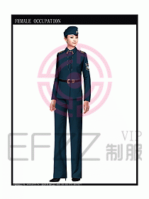 獵裝保安服設(shè)計(jì)服裝圖250