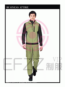 工程服馬夾服裝效果圖022