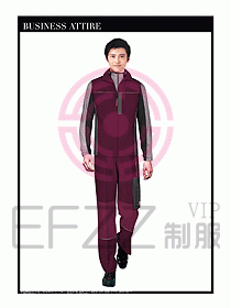 工程服馬夾服裝效果圖027