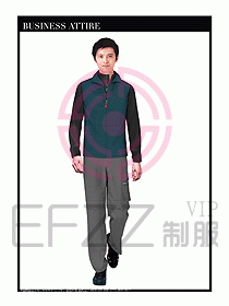 工程服馬夾服裝效果圖044